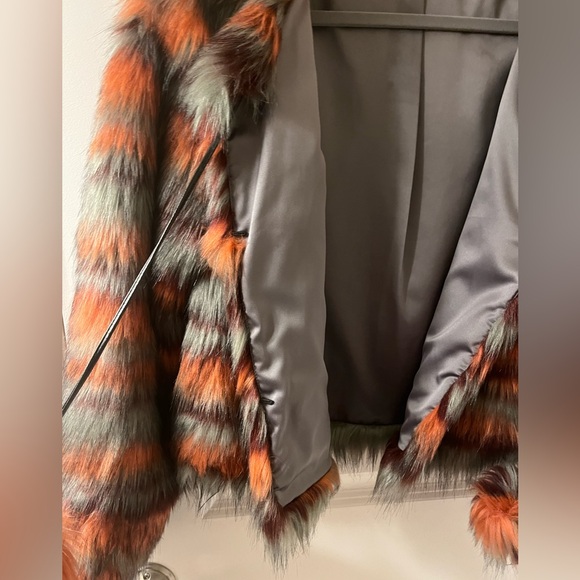 Ramy Brook Krissy Faux Fur Jacket- Large - Picture 7 of 9